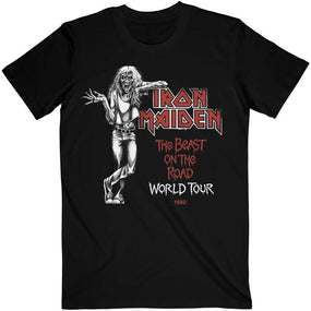 Iron Maiden - Beast On The Road World Tour 1982 Black Shirt