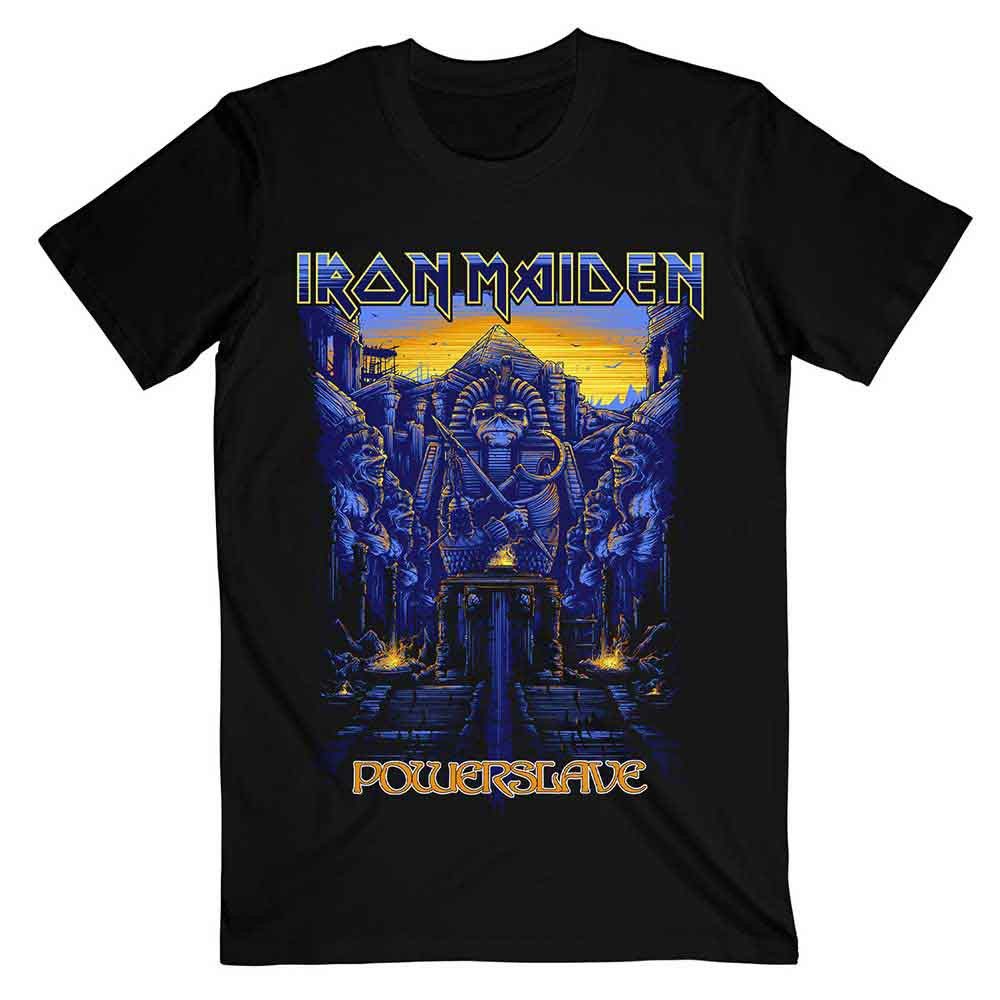 Iron Maiden - Blue Ink Powerslave Black Shirt - COMING SOON