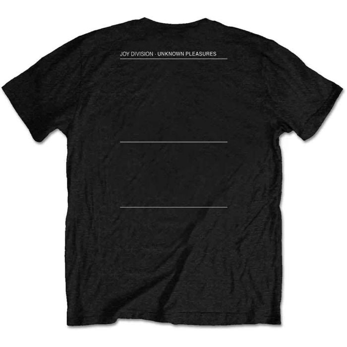 Joy Division - 4XL & 5XL Unknown Pleasures Back Print Black Shirt