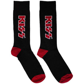 Kiss - Crew Socks (Fits Sizes 7 to 11) - Red Logo