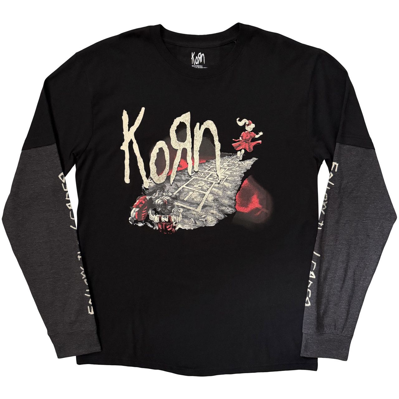 Korn - Follow The Leader Layered Long Sleeve Black Shirt - 100% Official Merchandise - COMING SOON