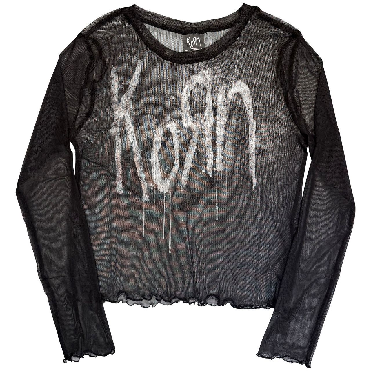 Korn - Still A Freak Womens Black Long Sleeve Mesh Top - 100% Official Merchandise - COMING SOON