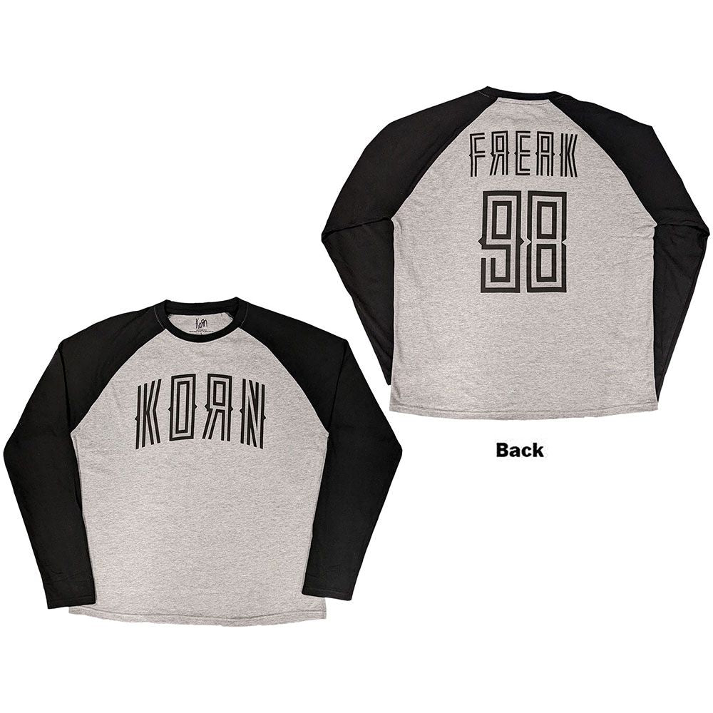Korn - Freak 98 Raglan Grey and Black Shirt - COMING SOON