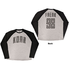 Korn - Freak 98 Raglan Grey and Black Shirt - COMING SOON