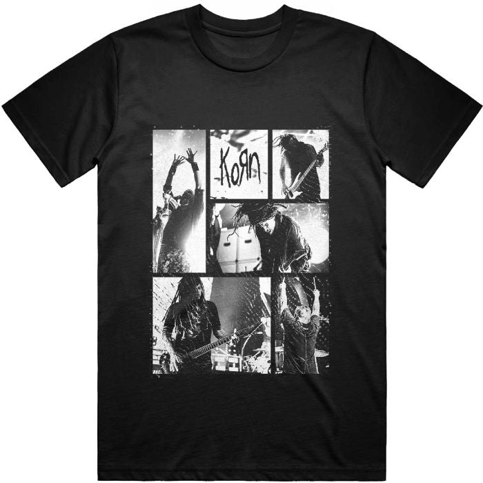 Korn - On Stage Collage Black Shirt