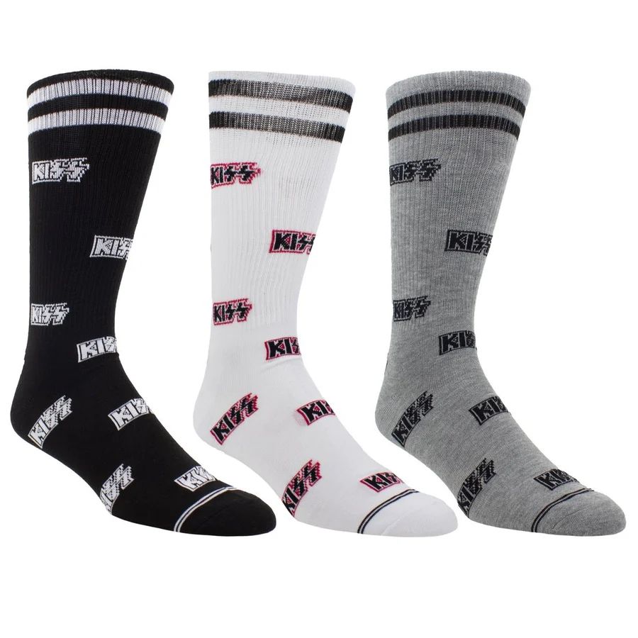 Kiss - Crew Socks (3 Pack In Gift Box)