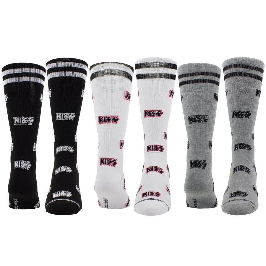 Kiss - Crew Socks (3 Pack In Gift Box)