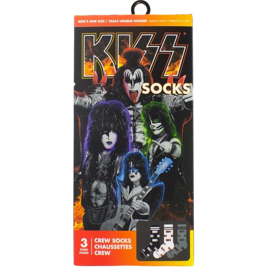 Kiss - Crew Socks (3 Pack In Gift Box)
