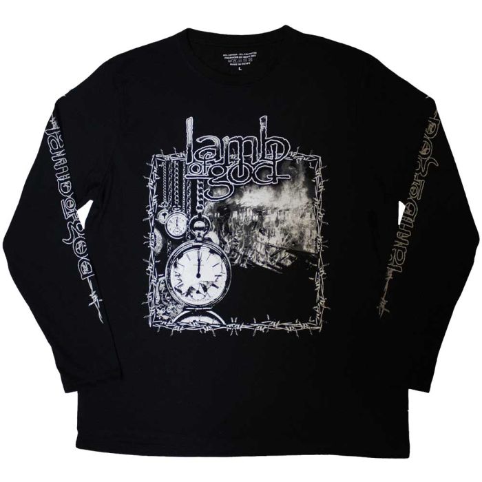 Lamb Of God - Barbed Wire Long Sleeve Black Shirt