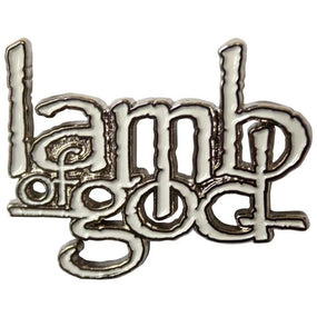 Lamb Of God - Pin Badge - White Enamel Logo