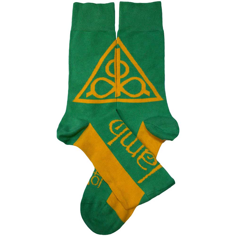 Lamb Of God - Green Crew Socks (Fits Sizes 7 to 11) - Logo Triangle