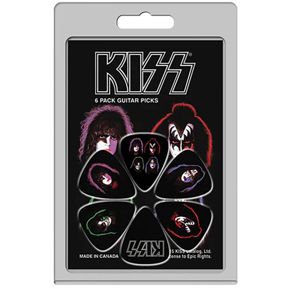 Kiss - 6 x Guitar Picks Plectrum Pack (Faces) - COMING SOON