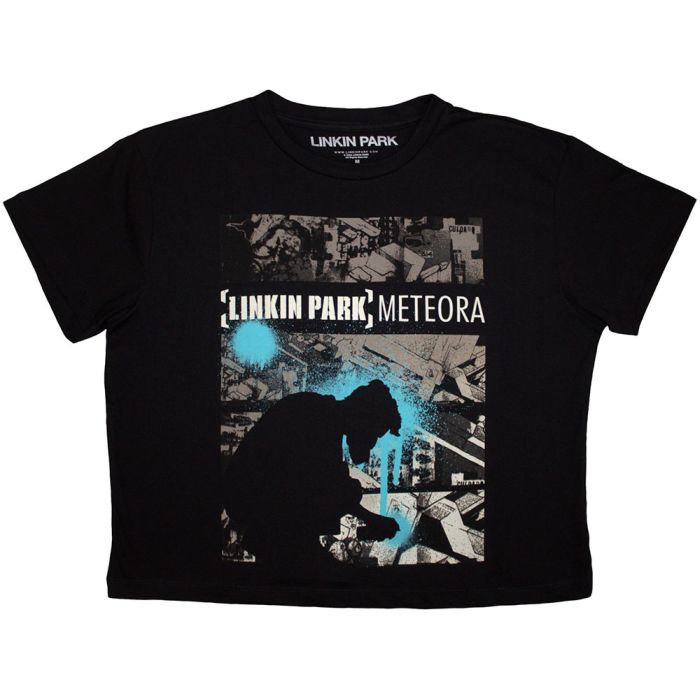 Linkin Park - Meteora Womens Fitted Black Crop Top - 100% Official Merchandise