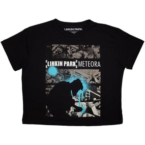 Linkin Park - Meteora Womens Fitted Black Crop Top - 100% Official Merchandise