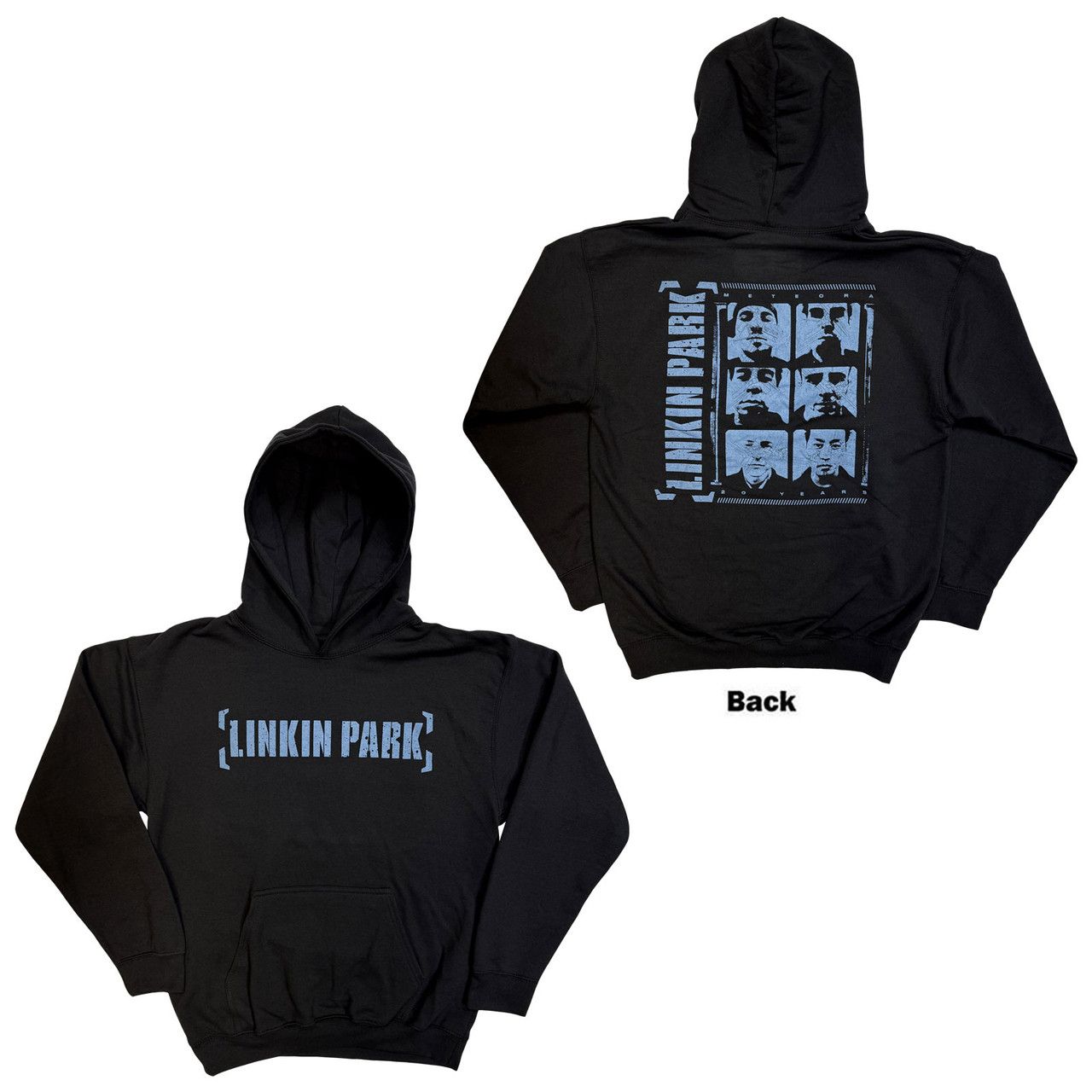 Linkin Park - Pullover Black Hoodie (Meteora Portraits) - 100% Official Merchandise - COMING SOON