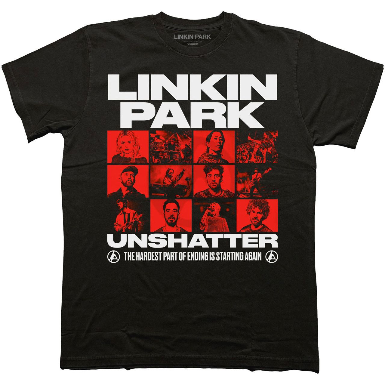 Linkin Park - Unshatter Black Shirt - 100% Official Merchandise - COMING SOON