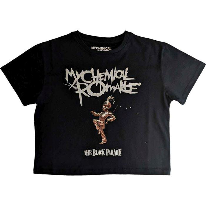 My Chemical Romance - The Black Parade Womens Fitted Black Crop Top - 100% Official Merchandise