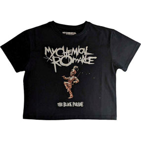 My Chemical Romance - The Black Parade Womens Fitted Black Crop Top - 100% Official Merchandise