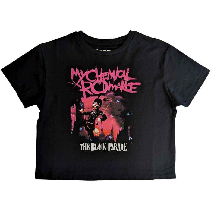 My Chemical Romance - TBP March Womens Fitted Black Crop Top - 100% Official Merchandise