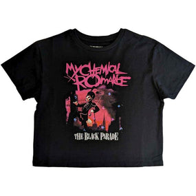 My Chemical Romance - TBP March Womens Fitted Black Crop Top - 100% Official Merchandise