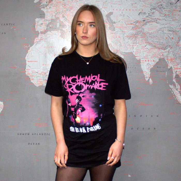 My Chemical Romance - March Womens Fitted Black Dress Shirt