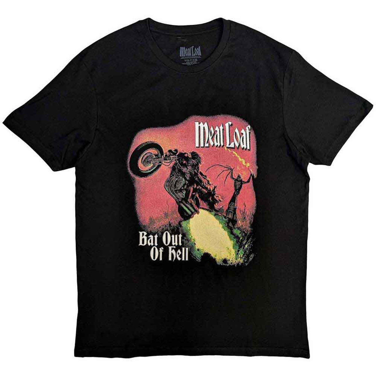 Meat Loaf - Bat Out Of Hell Black Shirt - 100% Official Merchandise