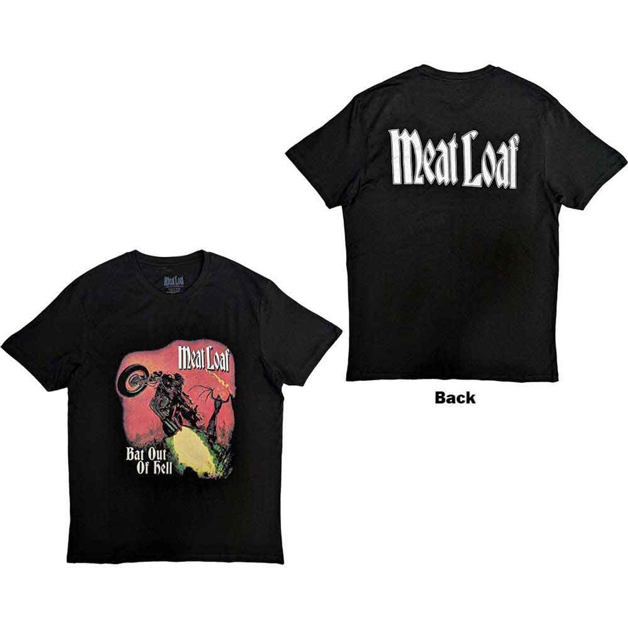 Meat Loaf - Bat Out Of Hell Black Shirt - 100% Official Merchandise