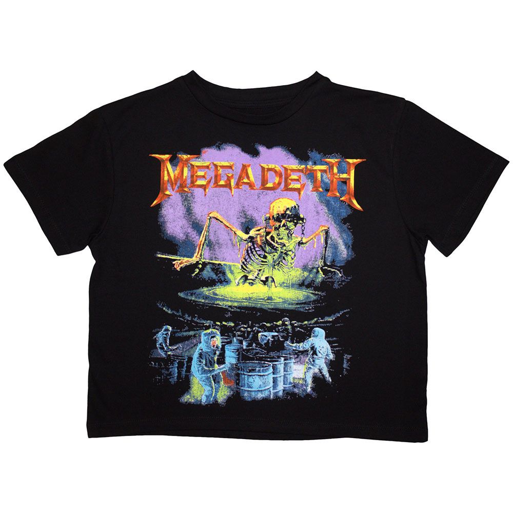 Megadeth - Contaminated Womens Black Crop Top - 100% Official Merchandise - COMING SOON