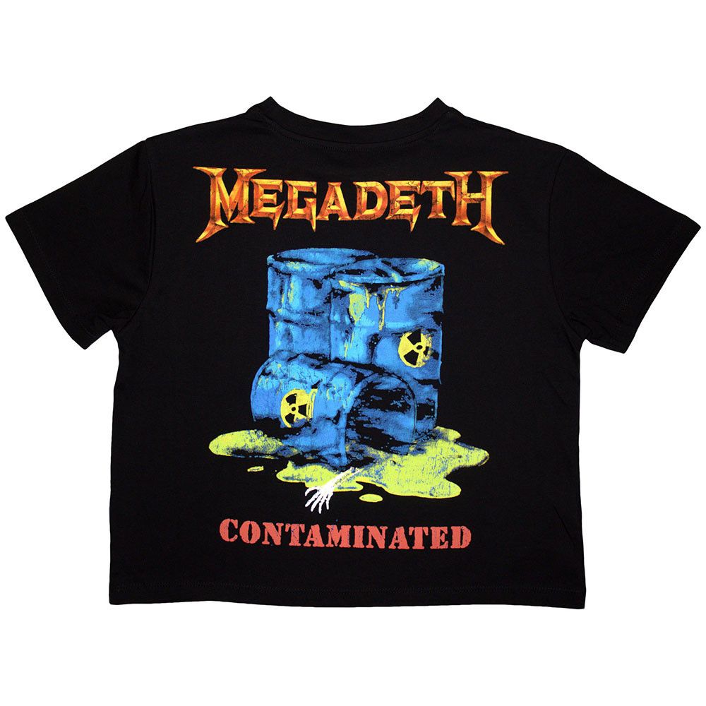 Megadeth - Contaminated Womens Black Crop Top - 100% Official Merchandise - COMING SOON