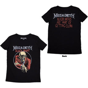 Megadeth - Blood Baths My Way Womens Fitted Black Shirt - 100% Official Merchandise