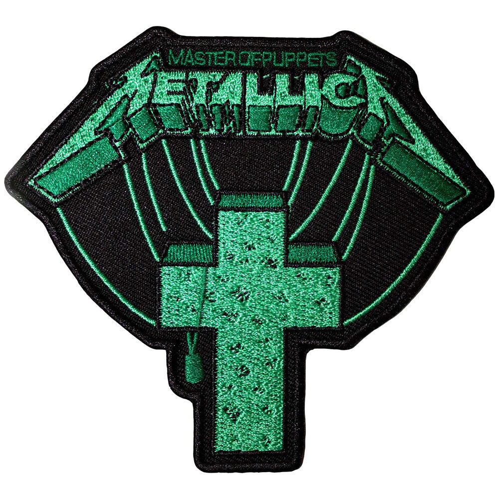 Metallica - MOP Green Cross (105mm x 95mm) Sew-On Patch