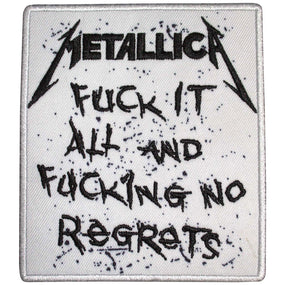 Metallica - No Regrets (80mm x 95mm) Sew-On Patch