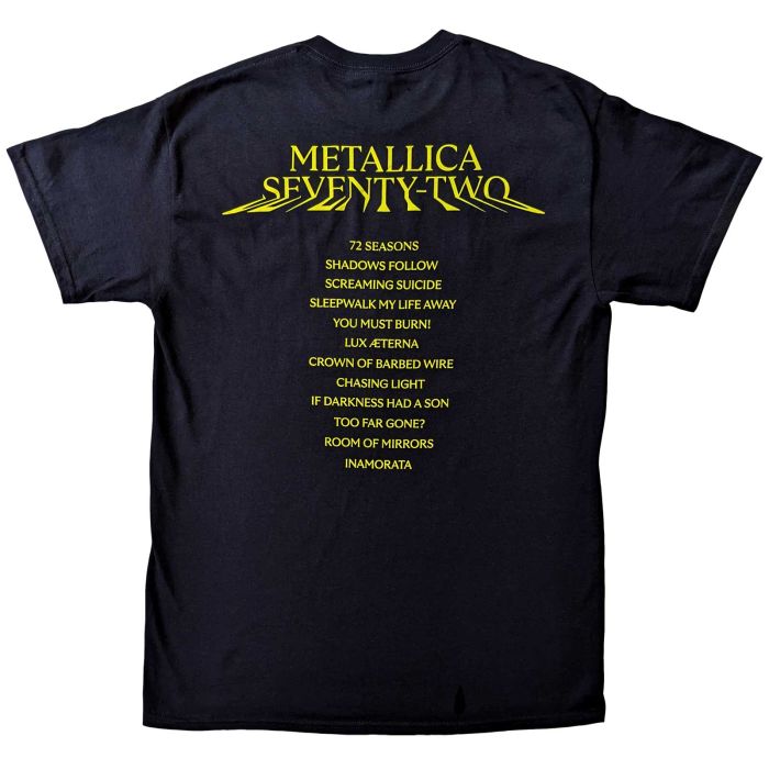 Metallica - 72 Seasons Track List Black Shirt