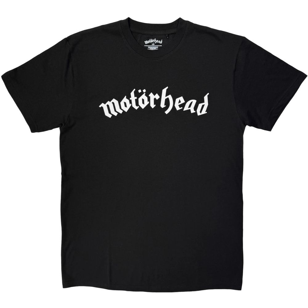 Motorhead - Logo Black Shirt (Mono Logo Range) - 100% Official Merchandise - COMING SOON