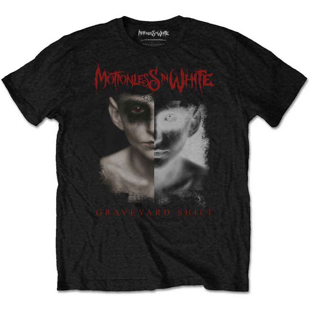 Motionless In White - Split Screen Black Shirt - 100% Official Merchandise