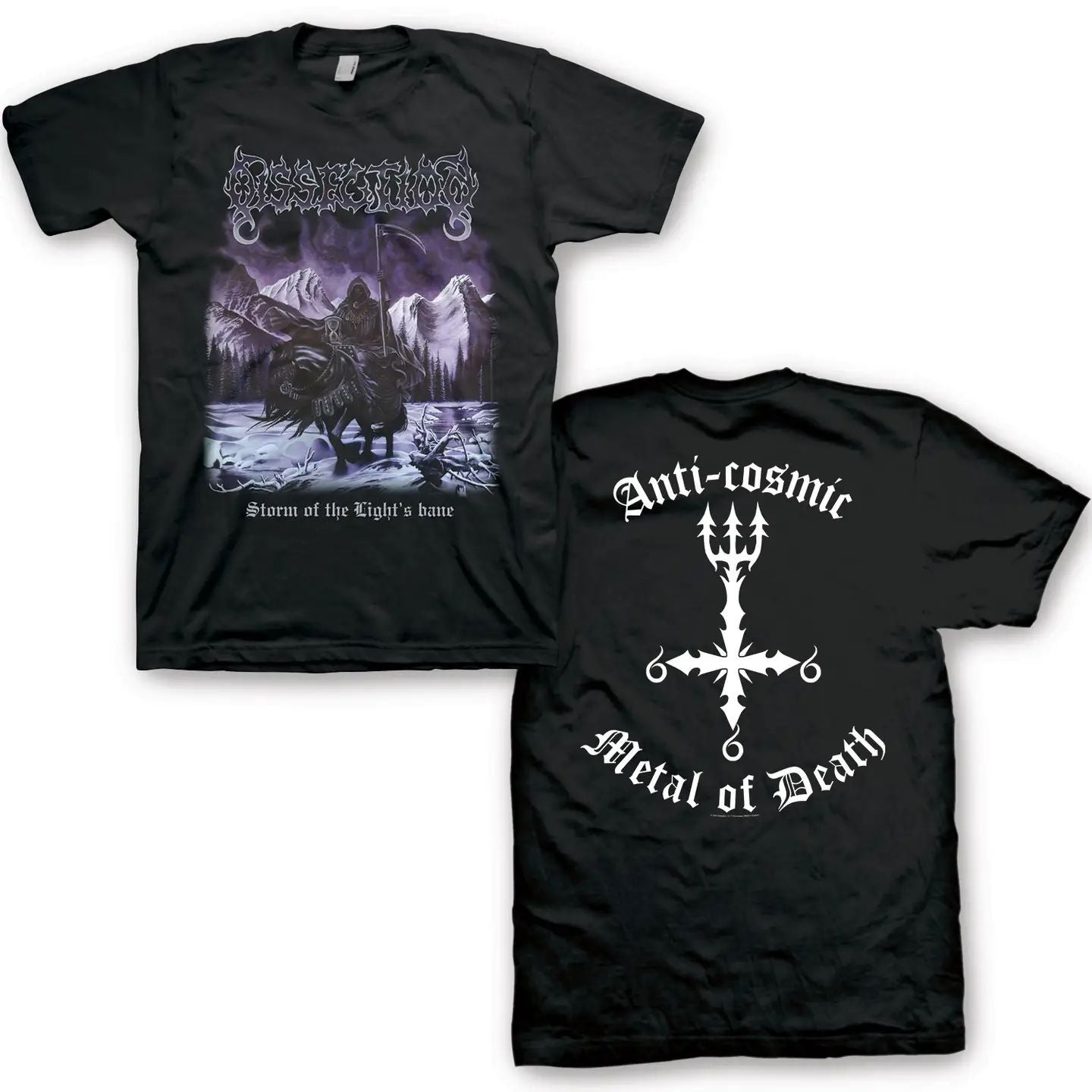Dissection - 3XL, 4XL & 5XL Storm Of The Lights Bane Black Shirt - 100% Official Merchandise - COMING SOON
