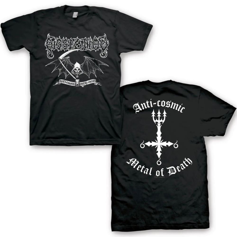 Dissection - 3XL, 4XL & 5XL Reaper Black Shirt - 100% Official Merchandise - COMING SOON