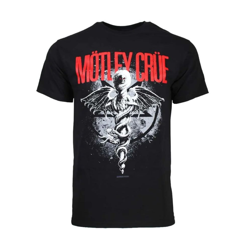 Motley Crue - Dr Feelgood Logo Black Shirt - 100% Official Merchandise - COMING SOON