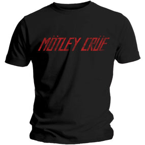 Motley Crue - Distressed Logo Black Shirt