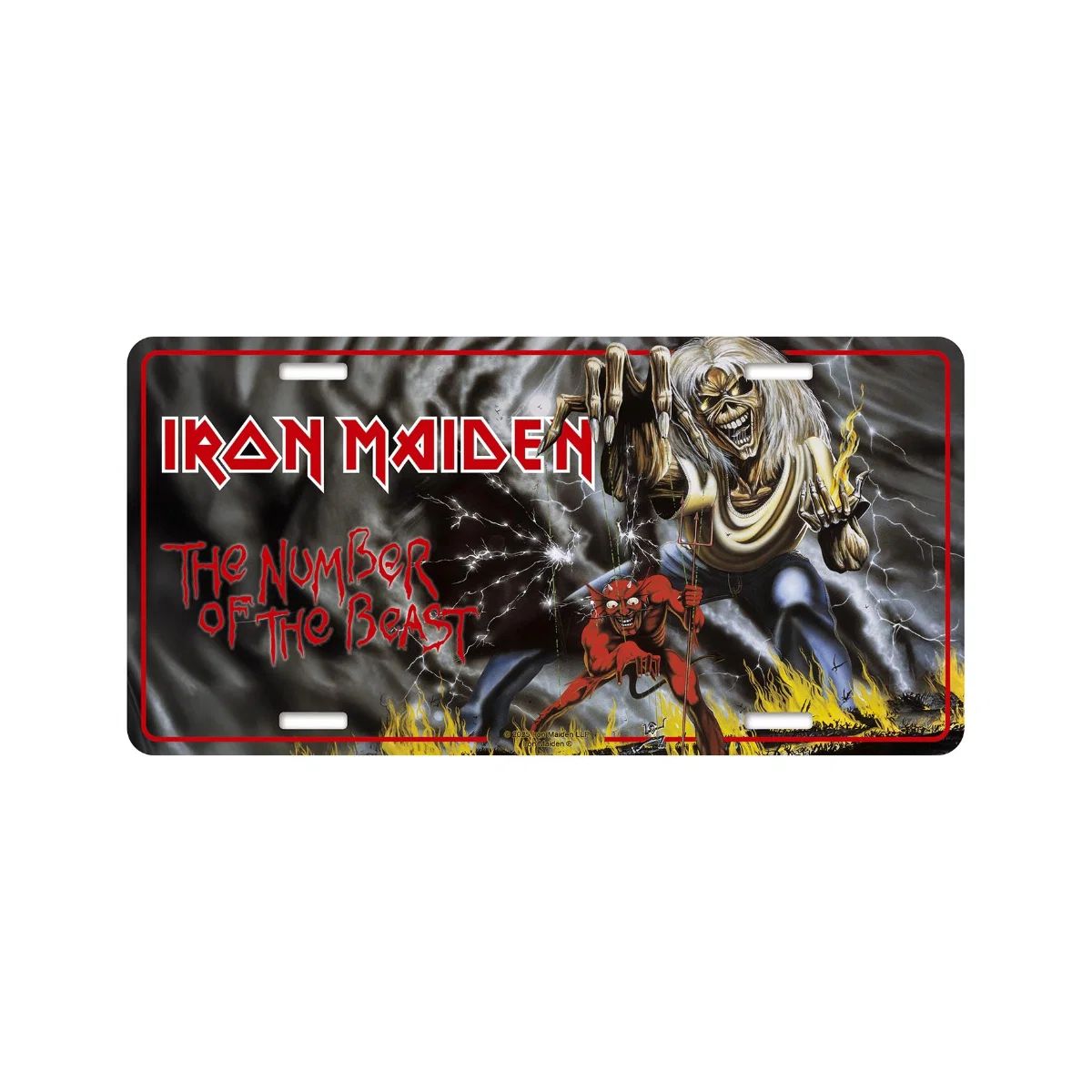 Iron Maiden - Number Plate (305mm x 150mm) - Number Of The Beast - COMING SOON