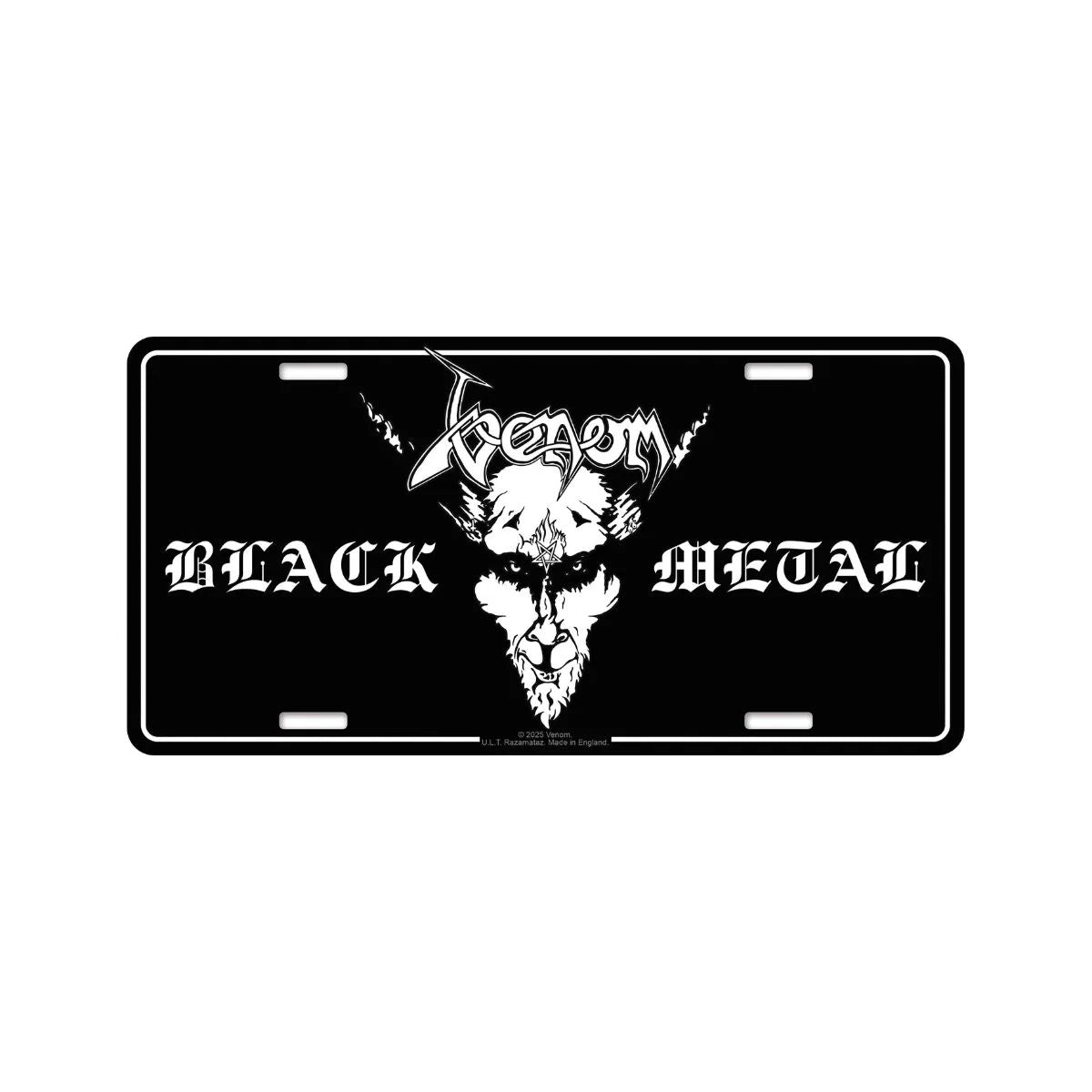Venom - Number Plate (305mm x 150mm) - Black Metal - COMING SOON
