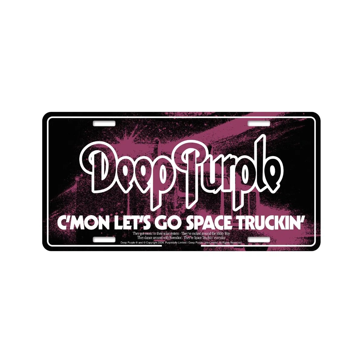 Deep Purple - Number Plate (305mm x 150mm) - Space Truckin' - COMING SOON