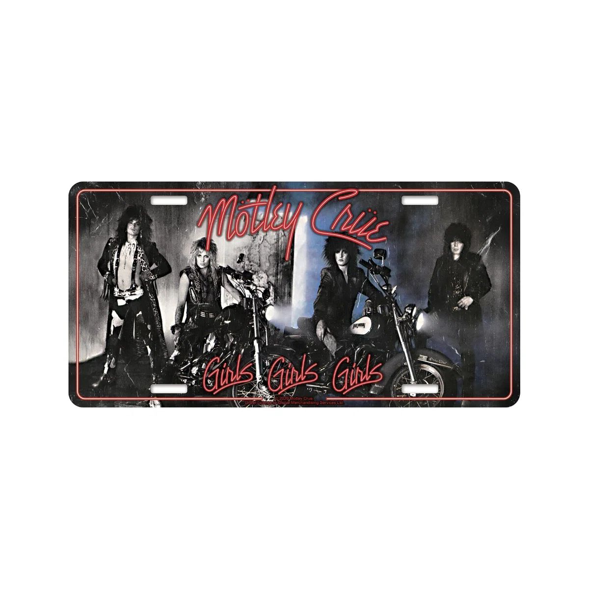Motley Crue - Number Plate (305mm x 150mm) - Girls Girls Girls - COMING SOON