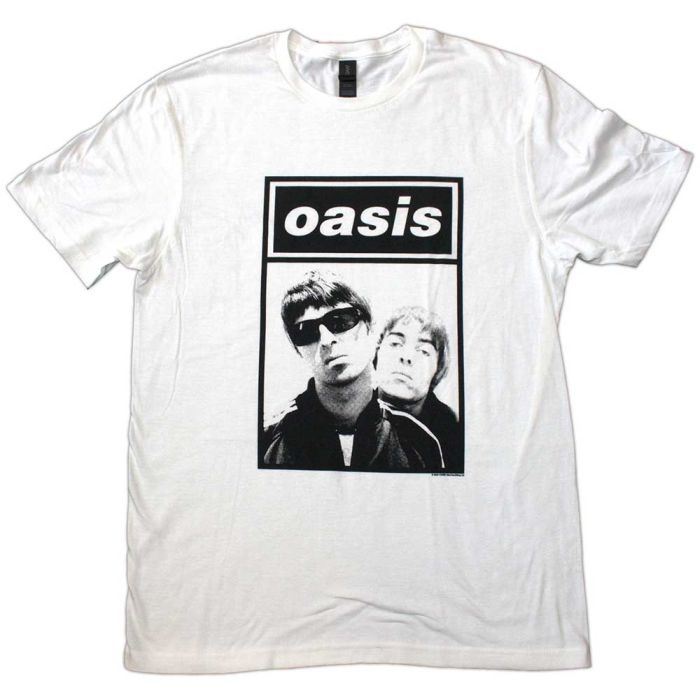 Oasis - Noel & Liam Photo White Shirt