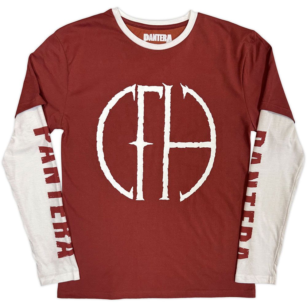 Pantera - CFH Red and White Layered Long Sleeve Shirt - 100% Official Merchandise - COMING SOON