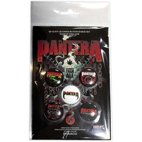 Pantera - 5 x 2.5cm Button Set - Stronger Than All