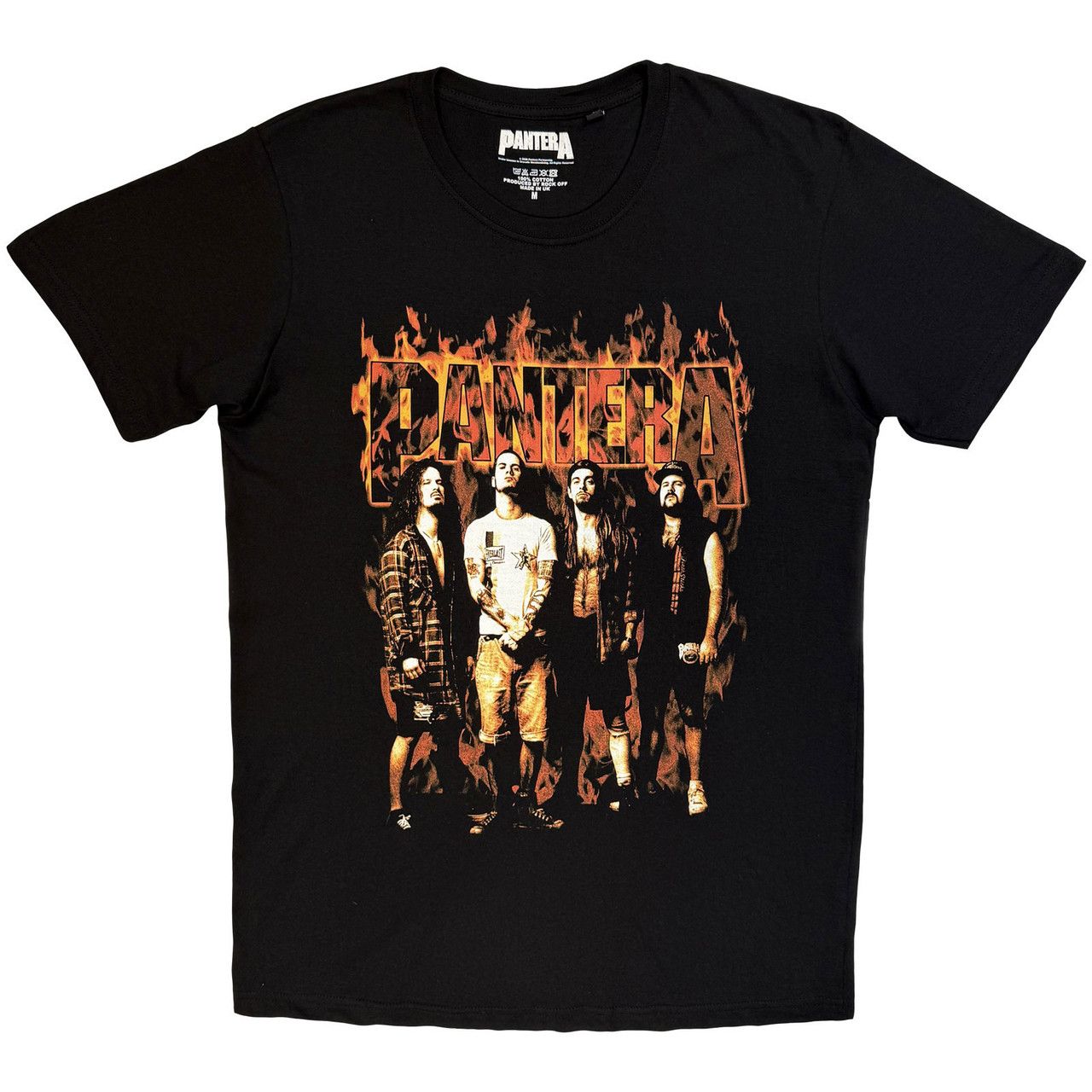 Pantera - Band and Flame Logo Black Shirt - 100% Official Merchandise - COMING SOON