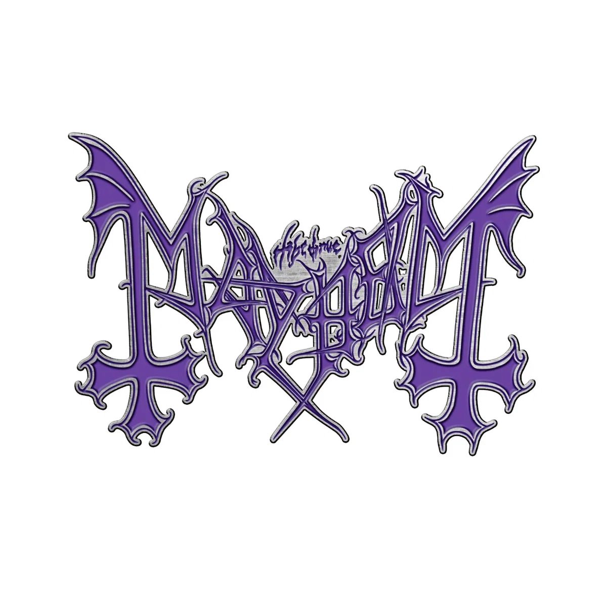 Mayhem - Pin Badge () - Purple Logo - COMING SOON