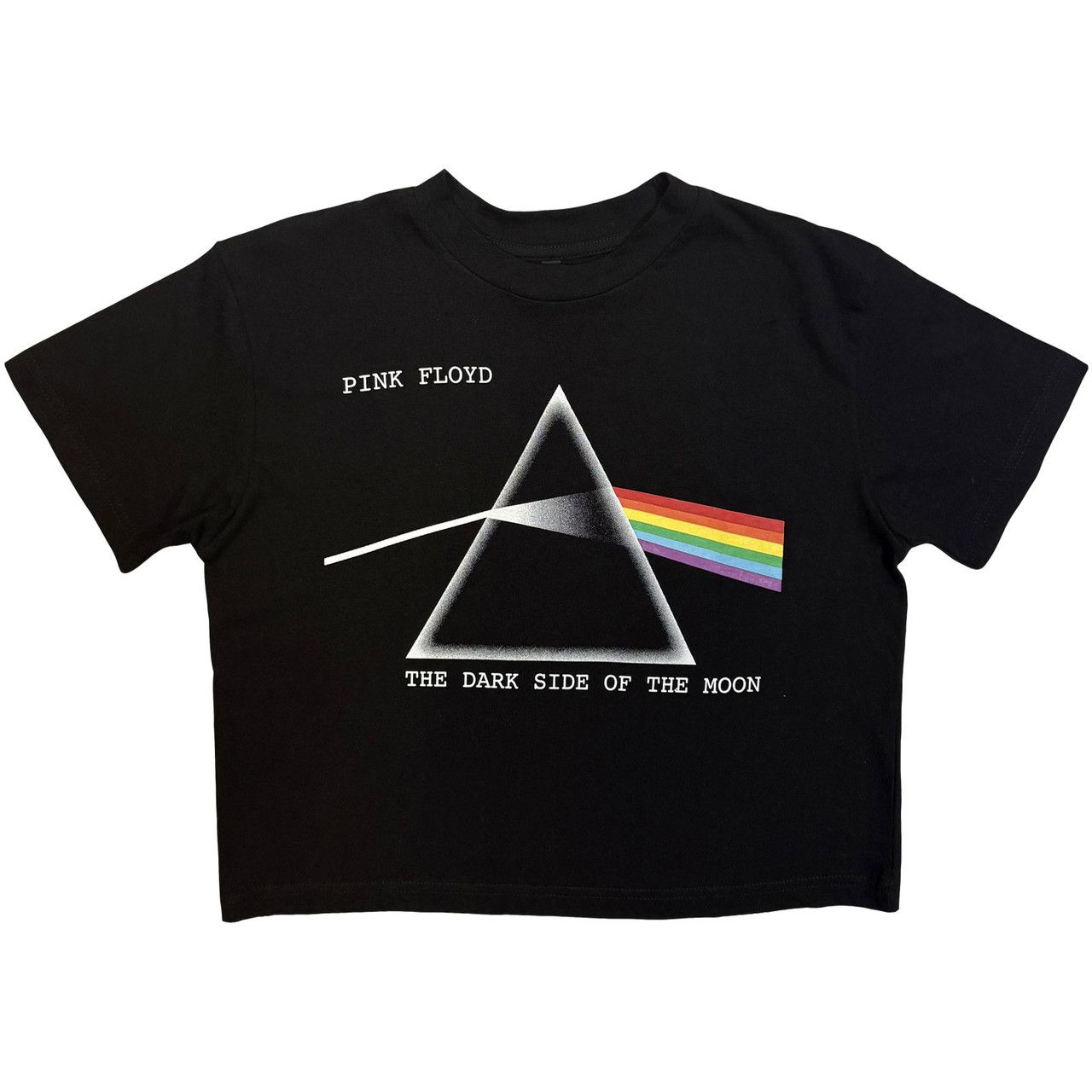 Pink Floyd - Dark Side Of The Moon Womens Black Crop Top - 100% Official Merchandise - COMING SOON