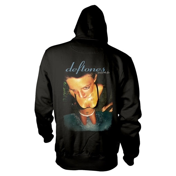 Deftones - Pullover Black Hoodie (Around The Fur Back Print) - 100% Official Merchandise